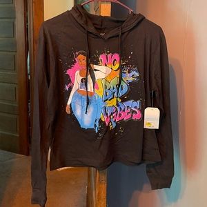 Black long sleeve shirt.